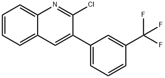 2-氯-3-(3-(三氟甲基)苯基)喹啉 结构式