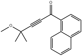 4-METHOXY-4-METHYL-1-NAPHTHALEN-1-YL-PENT-2-YN-1-ONE 结构式