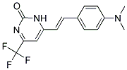 6-{(E)-2-[4-(DIMETHYLAMINO)PHENYL]VINYL}-4-(TRIFLUOROMETHYL)PYRIMIDIN-2(1H)-ONE 结构式