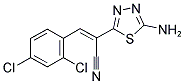 2-(5-AMINO-1,3,4-THIADIAZOL-2-YL)-3-(2,4-DICHLOROPHENYL)ACRYLONITRILE 结构式