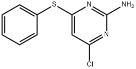 4-氯-6-(苯硫基)嘧啶-2-胺 结构式