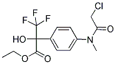 ETHYL 2-(4-[(2-CHLOROACETYL)(METHYL)AMINO]PHENYL)-3,3,3-TRIFLUORO-2-HYDROXYPROPANOATE 结构式