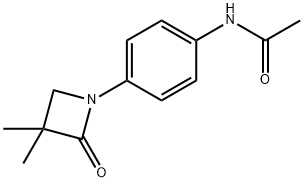 N-[4-(3,3-DIMETHYL-2-OXO-1-AZETANYL)PHENYL]ACETAMIDE 结构式