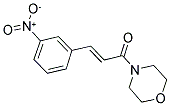 4-[(2E)-3-(3-NITROPHENYL)PROP-2-ENOYL]MORPHOLINE 结构式