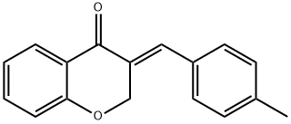 (E)-3-(4-METHYLBENZYLIDENE)-2,3-DIHYDROCHROMEN-4-ONE 结构式