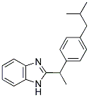 2-[1-(4-Isobutylphenyl)ethyl]-1H-benzimidazole 结构式