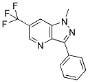 1-METHYL-3-PHENYL-6-(TRIFLUOROMETHYL)-1H-PYRAZOLO[4,3-B]PYRIDINE 结构式