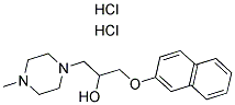 1-(4-METHYLPIPERAZIN-1-YL)-3-(2-NAPHTHYLOXY)PROPAN-2-OL DIHYDROCHLORIDE 结构式