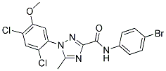 N-(4-BROMOPHENYL)-1-(2,4-DICHLORO-5-METHOXYPHENYL)-5-METHYL-1H-1,2,4-TRIAZOLE-3-CARBOXAMIDE 结构式