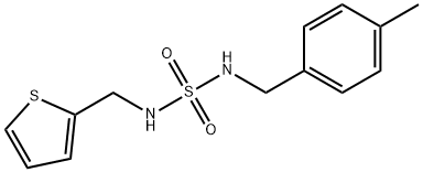 N-(4-METHYLBENZYL)-N'-(2-THIENYLMETHYL)SULFAMIDE 结构式