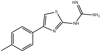 N-[4-(4-甲基苯基)-1,3-噻唑-2-基]胍 结构式