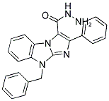 9-Benzyl-2-phenyl-9H-imidazo[1,2-a]benzimidazole-3-carbohydrazide 结构式