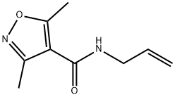 3,5-DIMETHYL-ISOXAZOLE-4-CARBOXYLIC ACID ALLYLAMIDE 结构式