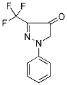 1-PHENYL-3-(TRIFLUOROMETHYL)-1H-PYRAZOL-4(5H)-ONE 结构式