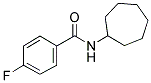 N-CYCLOHEPTYL-4-FLUOROBENZENECARBOXAMIDE 结构式