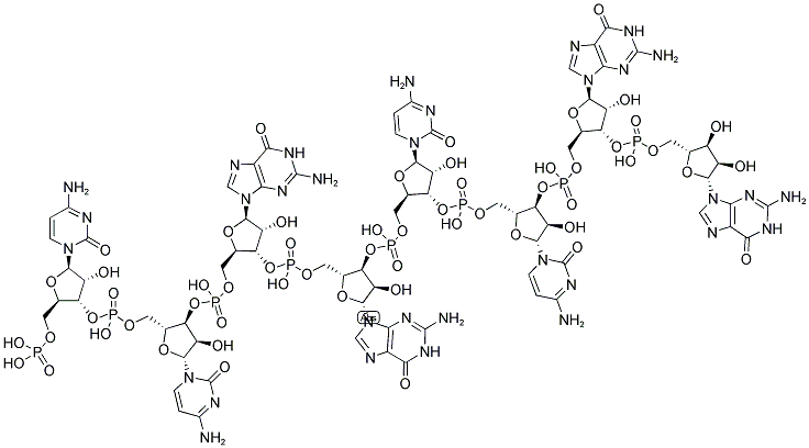 CCGGCCGG, 5'-PHOSPHORYLATED 结构式