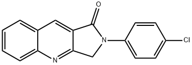 2-(4-CHLOROPHENYL)-2,3-DIHYDRO-1H-PYRROLO[3,4-B]QUINOLIN-1-ONE 结构式