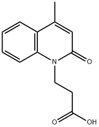 3-(4-METHYL-2-OXO-2H-QUINOLIN-1-YL)-PROPIONIC ACID 结构式