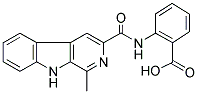 2-([(1-Methyl-9H-beta-carbolin-3-yl)carbonyl]amino)benzoic acid 结构式