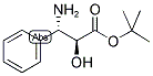 (2S,3S)-1,1-DIMETHYLETHYL 3-AMINO-2-HYDROXY 3-PHENYLPROPANOATE 结构式