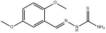 2-[(2,5-DIMETHOXYPHENYL)METHYLENE]-1-HYDRAZINECARBOTHIOAMIDE 结构式