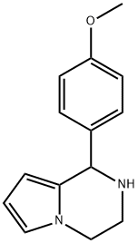 1-(4-甲氧基苯基)-1,2,3,4-四氢吡咯并[1,2-A]吡嗪 结构式