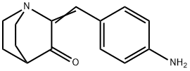 2-(4-AMINO-BENZYLIDENE)-1-AZA-BICYCLO[2.2.2]OCTAN-3-ONE 结构式