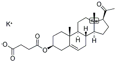 5-PREGNEN-3BETA-OL-20-ONE 3-HEMISUCCINATE POTASSIUM 结构式