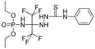 2-(DIETHYLPHOSPHONATOAMINO)-1,1,1,3,3,3-HEXAFLUORO-2-(N1-PHENYLHYDRAZINE-1-CARBOTHIOAMIDO)PROPANE 结构式