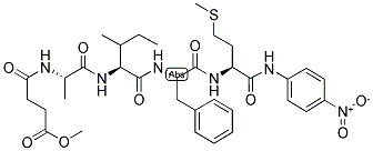 MEOSUC-ALA-ILE-PHE-MET-PNA 结构式