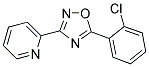 2-[5-(2-CHLOROPHENYL)-1,2,4-OXADIAZOL-3-YL]PYRIDINE 结构式