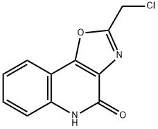 2-(CHLOROMETHYL)[1,3]OXAZOLO[4,5-C]QUINOLIN-4(5H)-ONE 结构式