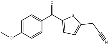 2-[5-(4-METHOXYBENZOYL)-2-THIENYL]ACETONITRILE 结构式