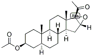 5-ALPHA-PREGNAN-16,17-EPOXY-3-BETA-OL-20-ONE ACETATE 结构式