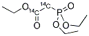 TRIETHYL PHOSPHONOACETATE, [ACETATE-1,2-14C] 结构式