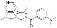 N-[2,2-DIETHOXY-2-(PYRIDIN-4-YL)ETHYL]-(1H)-INDOLE-6-CARBOXAMIDE 结构式