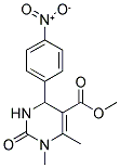 1,6-DIMETHYL-4-(4-NITRO-PHENYL)-2-OXO-1,2,3,4-TETRAHYDRO-PYRIMIDINE-5-CARBOXYLIC ACID METHYL ESTER 结构式
