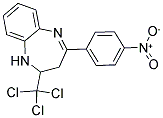 4-(4-NITROPHENYL)-2-(TRICHLOROMETHYL)-2,3-DIHYDRO-1H-1,5-BENZODIAZEPINE 结构式