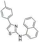 2-(1-NAPHTHYLAMINO)-4-(4-METHYLPHENYL)-1,3-THIAZOLE 结构式