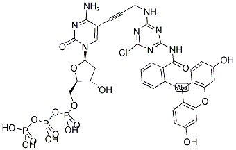 FLUORESCEIN CHLOROTRIAZINYL-4-DCTP 结构式