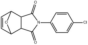 4-(4-CHLOROPHENYL)-10-OXA-4-AZATRICYCLO[5.2.1.0(2,6)]DEC-8-ENE-3,5-DIONE 结构式