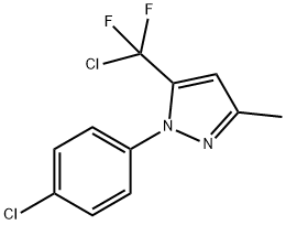 5-[CHLORO(DIFLUORO)METHYL]-1-(4-CHLOROPHENYL)-3-METHYL-1H-PYRAZOLE 结构式