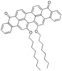 16,17-BIS(OCTYLOXY)ANTHRA[9,1,2-CDE-]BENZO[RST]PENTAPHENE-5-10-DIONE 结构式