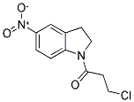 3-CHLORO-1-(5-NITRO-2,3-DIHYDRO-1H-INDOL-1-YL)PROPAN-1-ONE 结构式