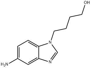 4-(5-AMINO-BENZOIMIDAZOL-1-YL)-BUTAN-1-OL 结构式
