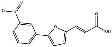 (E)-3-(5-(3-硝基苯基)呋喃-2-基)丙烯酸 结构式