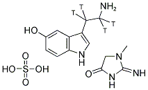 5-HYDROXYTRYPTAMINE CREATINE SULFATE, [ETHYLAMINE-1,2-3H]- 结构式