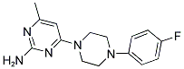 6-(4-(4-FLUOROPHENYL)PIPERAZINYL)-4-METHYLPYRIMIDINE-2-YLAMINE 结构式