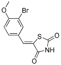 5-((3-BROMO-4-METHOXYPHENYL)METHYLENE)-1,3-THIAZOLIDINE-2,4-DIONE 结构式