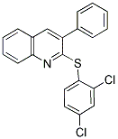 2,4-DICHLOROPHENYL 3-PHENYL-2-QUINOLINYL SULFIDE 结构式